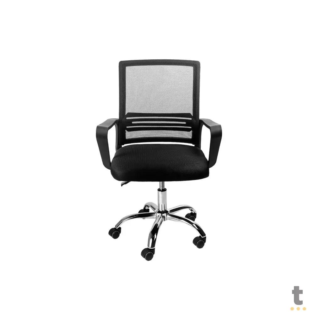 Cadeira Escritório Tipo Sec. Giratoria C/ Altura Ajustavel Go Star Vinik Preta - COGS10P Truedata